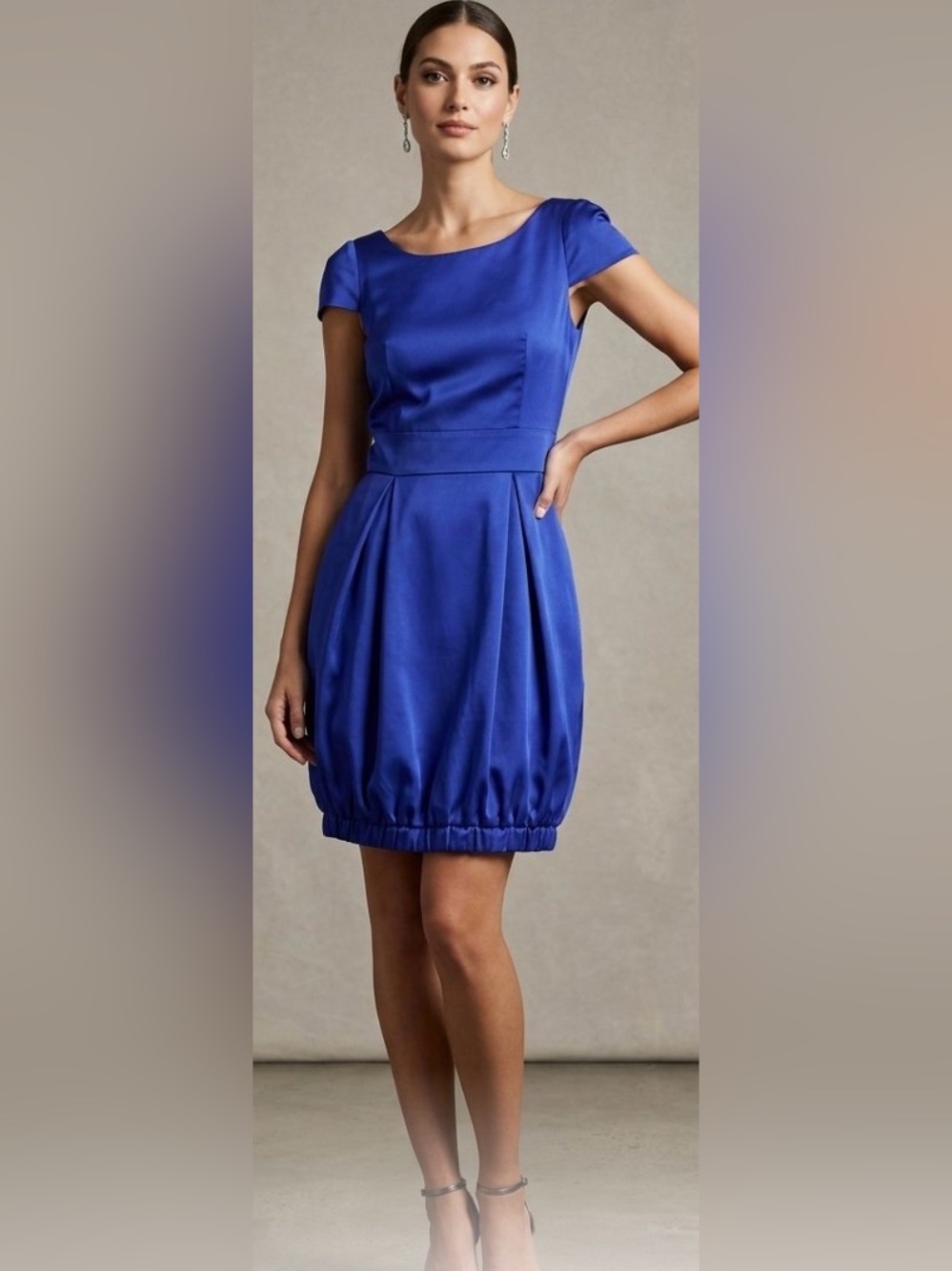 Guess Sleeveless Cobalt Bubble Hem Dress